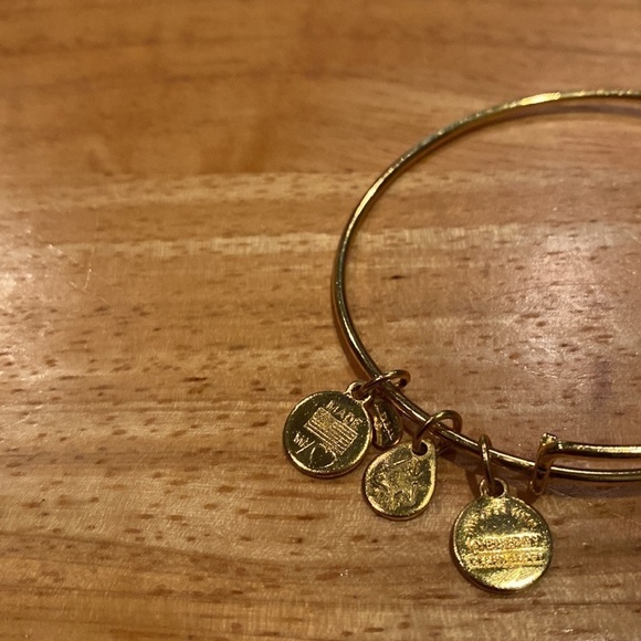 Alex and Ani gold August birthstone peridot bangle - Picture 3 of 3